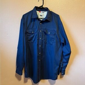 L.L. Bean Navy Traveler Shirt